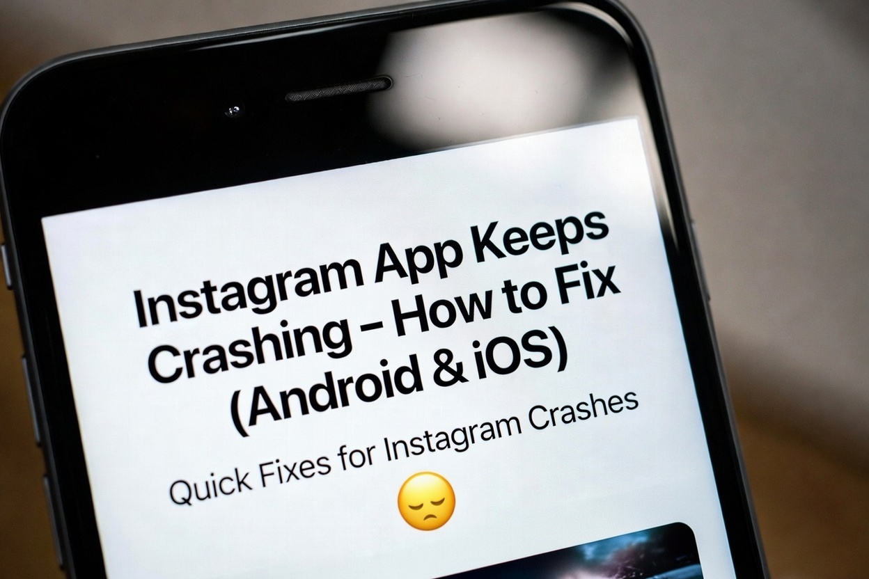 Instagram App Keeps Crashing – How to Fix (Android & iOS)