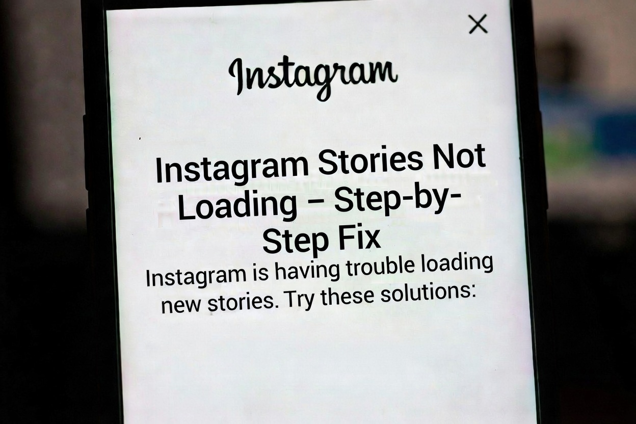 Instagram Stories Not Loading – Step-by-Step Fix